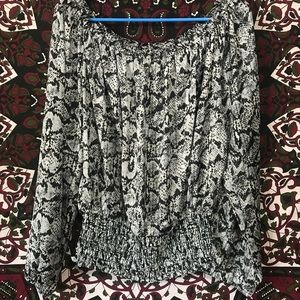 Off-Shoulder, Cinched Waist Top